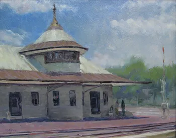 Painting Oil_Kirkwood Station_14x11